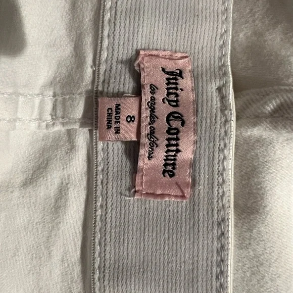 White capri jean, size 8, Juicy Culture - Picture 4 of 4